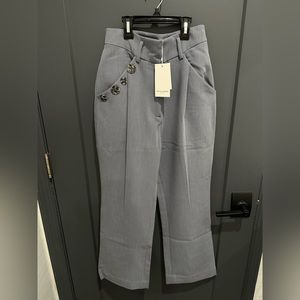 NWT Petite Studio Remington Pants Slate Blue Size XS